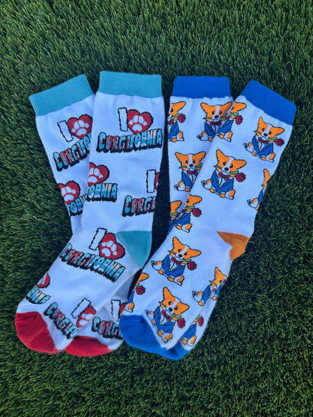 Dapper Corgi Con Rose Socks – Corgi Con®
