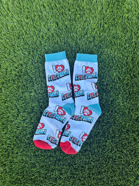 I Heart Corgifornia Socks